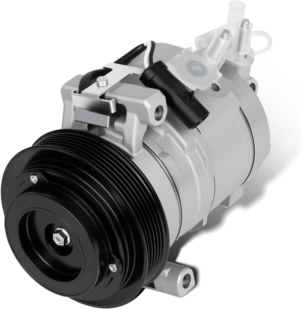 Car A/C Compressor Fit for Jeep Grand Cherokee for Dodge Charger Durango Challenger for Chrysler 300 V8 Automotive Replacement AC Compressor 98314, 68202994AA A/C Compressor for Car CO 30014C