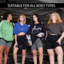 Women's High Waisted Biker Anti Chafing Cotton Slip Boy Underwear Yoga Workout Shorts (Black, L)