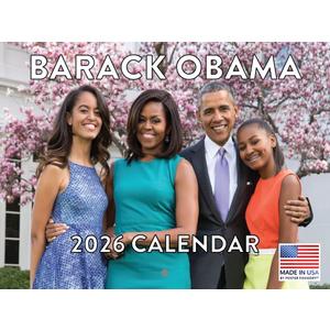 Barack Obama Calendar 2026 Monthly Wall Calender 12 Month | American Made In The USA