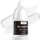 Nicpro White Large Acrylic Paint Set (69 oz, 2040 ml), Glow in the Black Light, Non Toxic Neon Paint for Neon Party Decoration, DIY Project on Multi Surface, Canvas, Rock, Wood, Craft