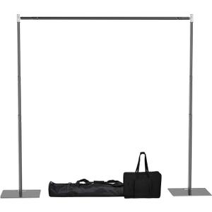 Pipe and Drape Backdrop Stand Kit 8x10 ft Adjustable Photo Background Backdrop Stand Heavy Duty with Metal Base for Party Wedding Video Studio Birthday Background Banquet Decorations