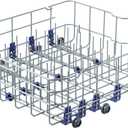 Upgraded 3751DD1001C 3751DD1001J Dishwasher Lower Rack Replacement Parts for LG Dishwasher Rack LDF7774ST LDF5545ST Lower Dishrack LG Dishwasher Bottom Rack Direct Drive Dish Washer Drawer Wheels