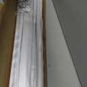 Ceiling Curtain Track, Curtain Track with Roller Hooks, 9ft - 12ft Ceiling Mounted Rail Set for Room Divider, White