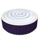 5.4 Ft Inflatable Hot Tub Cover with Handle, Insulated Hot Tub Lid for Outdoor Inflatable Round Hot Tub, Portable Hot Tub Cover Protector Save Energy Protecting Tubs from Wind Rain Debris and Dust (White)