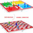 Ankit Toys & Games Ludo & Snakes and Ladders Board Game Set Classic 2in1 Family Fun for Kids and Adults (Standard Edition)