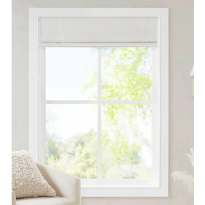 Madison Park CURTAIN With Rayon Flocking, WHITE, 64X34