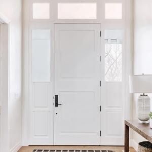 NICETOWN Blackout Side Door Curtains, Front Door Curtains for Small Window, Privacy Shades for Sidelight, Thermal Insulated Window Covering, Greyish White, 1 Panel, W12 X L40 Inch