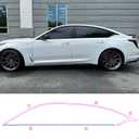 Stainless Steel Window Trim Chrome Delete for Cadillac CT5 2020+ Black Window Trim Blackout Kit