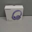 C6 Active Noise Cancelling Headphones, Wireless Over Ear Bluetooth Headphones, 60H Playtime, Lightweight Folding Deep Bass Comfort Fit Ear Cups Headset with Mic for iPad/Travel/PC/Home Purple