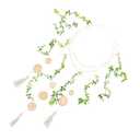 Amazon.com: QUMIIRITY Hanging Photo Display Wooden Beads Garland Boho Wall Decor for Bedroom Living Room Elegant Eucalyptus Leaf Design Sturdy Practical Photo Hangers for Wall Decor for Home Decoration : Home & Kitchen