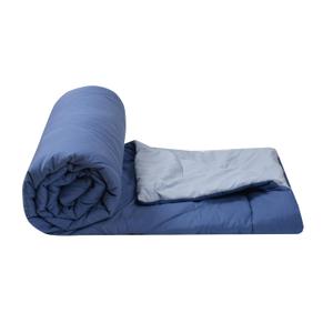 Premium Microfibre Reversible Comforter | Ultra-Soft, Lightweight & All-Season Warm Quilt | Cozy AC Blanket for Single Bed 60 inch x 90 inch | 220 GSM, Sky & Powder Blue