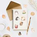 2 x Cute Cat Stickers for Kids Teen Adults 100 Pack, Waterproof Kawaii Stickers Water Bottle Laptop Phone Case Scrapbooking, Cat Birthday Party Kawaii Gift Thing Stuff Item Boy Girl (Kawaii cat 100pcs)