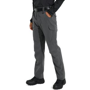 KFUBUO Men's Lightweight Ripstop Tactical Cargo Pants, Water Resistant Hiking Work Pants Relaxed Fit Charcoal (Gray, XXXL)