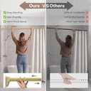 Tension Curtain Rod No Drill, Heavy Duty Shower Rod 39-122 In, Gold