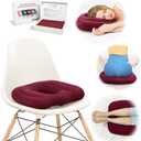 Donut Pillow for Hemorrhoids,Hemorrhoid Pillow for Tailbone Pain,PVC Donut Cushion,Donut Pillow Postpartum Pregnancy,Donut Seat Cushion for Low Back Pain,Hemorrhoids,Sciatica,Bedsores, Red