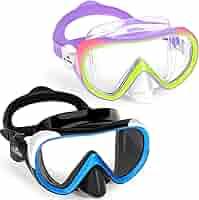 Freela Kids Swimming Goggles for 4-16 with Nose Cover, Anti-Fog No Leakage Swim Mask 180° Clear Vision Beach Pool Goggles