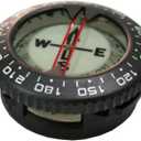 Scuba Choice Diving Compass Module - Glow in The Dark, Aluminum, 80M Max Depth, Portable, 25 Tilt, Compact & Durable - Reliable Underwater Navigation, Gear Divers, Marine Navigation Tool