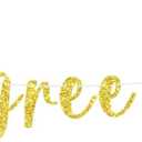 One Degree Hotter Banner, Congrats Grad/You Did It/Congratulations Sign, 2025 College/Universary Bachelor/Master/Doctor Graduation Party Decorations Supplies, Gold Glitter