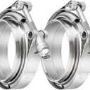 3.0 Inch V Band Clamp Coupling with Flange Male Female Stainless Steel (2Pcs)
