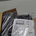 Rubbermaid Commercial Products Executive Series 7.5" DualAction Bristle Mechanical Sweeper, Cordless, Black, Collects Dust, Dirt, and Debris from Hard Floors and Carpet