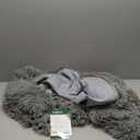 FurHaven 45" Calming Donut Dog Bed for Large Dogs, Round Plush Donut Design with Soft Filling for Snuggling Comfort, Removable Washable Cover, Jumbo XL, Shaggy Faux Fur, Gray