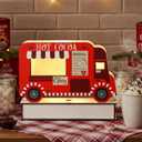Novabright Hot Cocoa Bar Decor Christmas Hot Chocolate Bar Sign Gift Christmas Village Decoration for Table Lighted Cocoa Sign Gift for Xmas Winter Baby Shower Decoration, Battery Operated