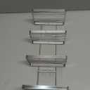 YQh 4 Tier Shower Shampoo Soap Holder, Shower Wall Soap Dish Holder, Shampoo Bar Holder, Bathroom Soap Box, Self-Draining Soap Bar Holder, Stainless Steel Soap Holder for Bathroom, Kitchen (Four Shelf Soap Rack)