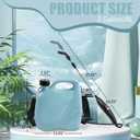 Battery Powered Sprayer 2 Gallon, Electric Garden Sprayer in Lawn with 3 Mist Nozzles, Rechargeable Handle, Retractable Wand, Yard Pump Sprayers with Adjustable Shoulder Strap for Plants