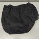 Adult Diaper Cover for Incontinence Noiseless Leak-Protection Underwear Plastic Pants Over Diapers Waterproof Rubber Pants (Black, XL(Woamn Size))