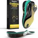 Welnove Carbon Fiber Sports Insoles with Arch Support | Jump Higer & Run Faster Stabilize Better Athletic Insoles for Running, Basketball | Shock Absorption & Energy Return,NOT for Cleats-M,Gold