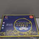 Candle Charisma White Floating Candles 3 Inch (Set of 12)  8-Hour Dripless, Smokeless Burn with Natural Flickering Flame  Perfect for Weddings, Centerpieces, Pool Nights & Special Events