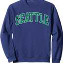 Seattle Classic Vintage Green Sweatshirt, L