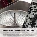 Percolator Coffee Filters - 50 Pcs Disposable Disc Coffee Paper Filter for Hamilton Beach 45 Cup Coffee Urn, Round Natural Paper Filters for Catering Home Party Office
