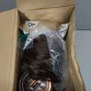 5 Pcs Wizard Party Costume Halloween Cosplay Wizard Brown Wig and Beard Retro Steampunk Goggles Glasses for Men Halloween