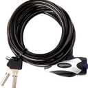 Amazon Basics Weather Resistant Bike Security Cable Lock, 70 inches Length, 8mm Diameter, Black