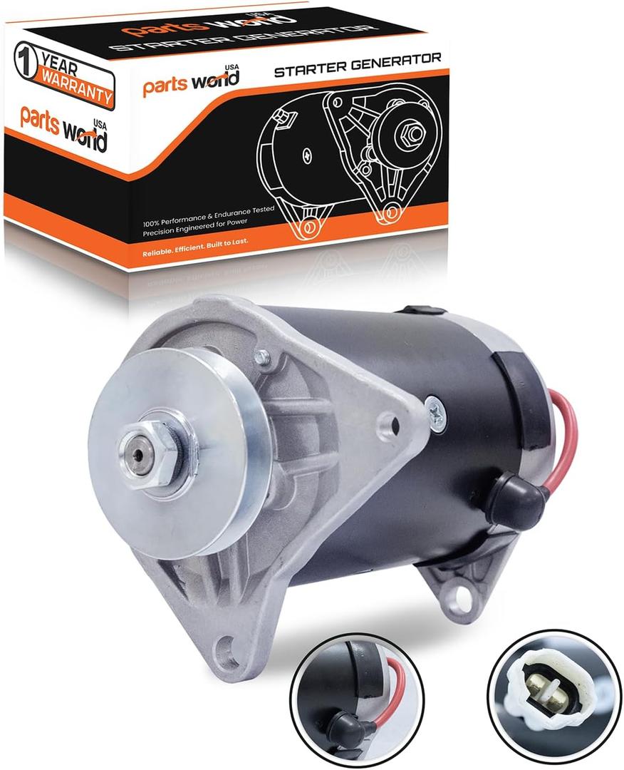 12V Starter Generator Compatible with Yamaha Golf Cart G16A Ultima 1996-2002 | GSB107-06F | GSB107-06H | GSB107-06k |JN6-H1100-02-00 |JN6-H1100-03-00 |JN6-H1100-04-00-1 Year Support