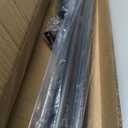 Tension Curtain Rod 51-145In(4.25-12.08Ft), Extra Long Curtain Rod No Drilling for Window or Bathroom Patio, Adjustable Spring Shower Curtain Rod, Easy to Install Never Rust Rod Diameter 1.26In-Black