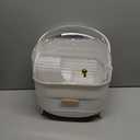 Makeup Organizers Countertop, Makeup organization for Vanity, Cosmetic Storage with Lid and Drawers, Skincare Display Cases with for Desktop, Bathroom (White)