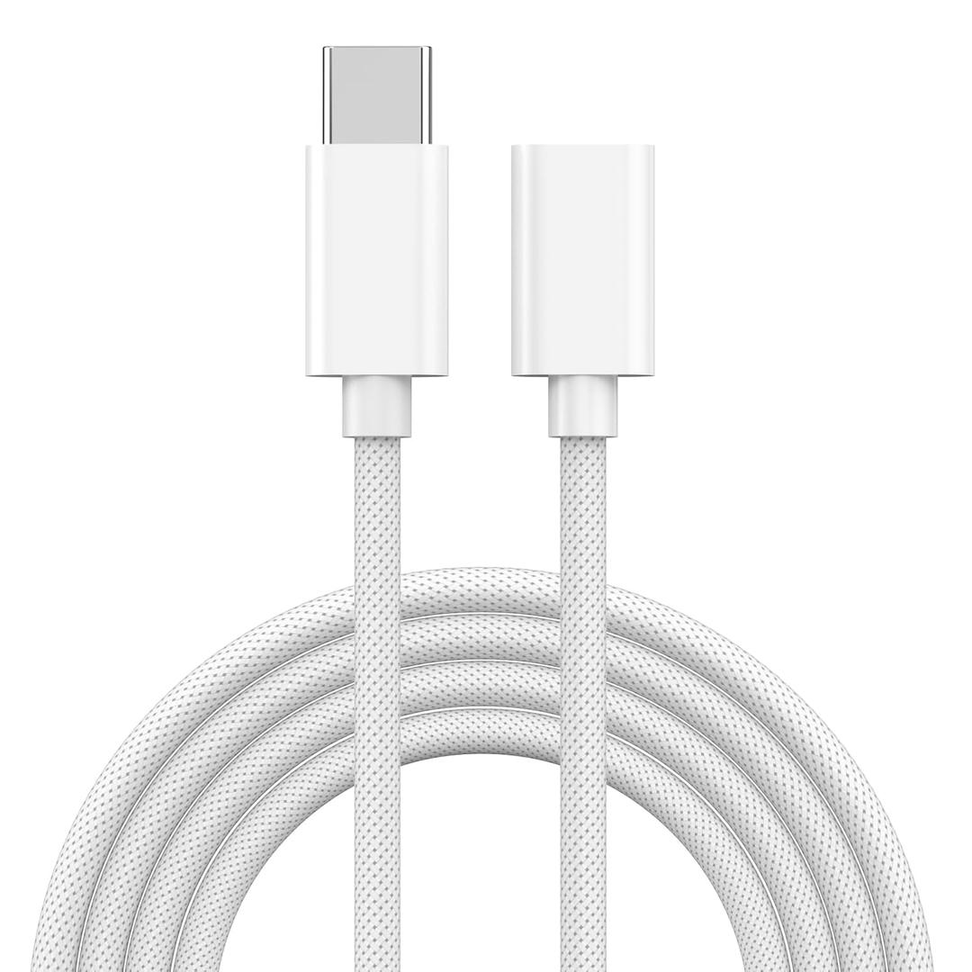 USB C Extension Cable 3FT, USB C Male to USBC Female Fast Charging Cable,65W USB3.2 Type C Extender Cord,Audio Video Output Sync Data for iPhone 16/15/MacBook/iPad/Hub/Headphone Connector Dongle