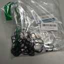 Bathway Shower Curtain Hooks Matte Black Shower Curtain Rings, 12 Pcs Double Hook Shower Curtain Hooks Rings Shower Curtain Hangers Rust Proof, Metal Shower Hooks for Bathroom Shower Curtain Rod