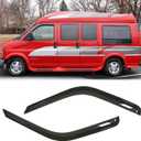 2pc Original Shatterproof Window Wind Deflector for Express/Savana 96-20,Outside Mount Rain Guard Set,Nice Looking Window Visor for Car,Vent Deflector for 96-20 Express/Savana 1500/2500/3500 92455