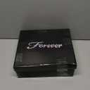 ABSOLEX Women Pointed Toe Rhinestone Block Medium Heel Ankle Booties, Size 6.5