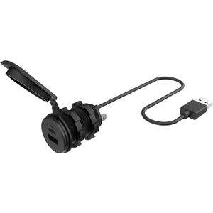 Scosche CPPDRLK-SP PowerVolt 27W Dash Port USB PD 3.0 Type-C Car Charger Compatible w/ Apple CarPlay & Android Auto Passthrough with USB-A to USB-C Adapter, Charger Socket for Car, Truck, Motorcycle