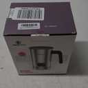 BIZEWO Milk Frother Electric, Warm and Cold Milk Steamer, 4 IN 1 Automatic Milk Warmer Stainless Steel with Touch Screen for Coffee, Latte, Macchiato, Cappuccino, Hot Chocolate (Silver)