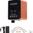 Digital Smart Instant Hot Water Recirculating Pump Kit, Touchscreen Under-Sink System, Built-in Thermostat Timer, Ultra-Quiet, Includes 16-inch Supply Line and Full Installation Components