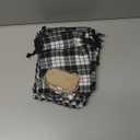 Shappy 20 Pcs Christmas Drawstring Bags 6 x 8 Inch Xmas Buffalo Plaid Burlap Candy Bags Holiday Treat Favor Bags christmas goodie bag with Tags for Fabric Sachets Christmas Party(Plaid,Black and White) (20 Count (Pack of 1))