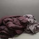 Monbix Queen Comforter Set - 7 Pieces Cationic Dyeing Italian Plum Bed in a Bag Queen Bedding Sets with Comforter, Sheets, Pillowcases & Shams, Reversible Bedding Comforters Sets