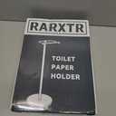 Toilet Paper Holder Stand, Post Pivoting Design Free Standing Toilet Paper Holder, SUS304 Stainless Steel Toilet Paper Roll Holder, Heavy Stable Base (Brushed Nickel)