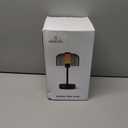 Black Rechargeable Cordless Table Lamp,Portable Modern LED Night Light,Battery Operated Lamp,3 Color Stepless Dimming Up,for Restaurant/Bedroom/Bars/Outdoor Party/Camping/Coffee Shop