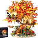 Cherry Blossom Bonsai Tree House Building Blocks Set Plants Flowers Treehouse Architecture Micro Mini Block Kits Gift for Adults and Kids2725 Pieces